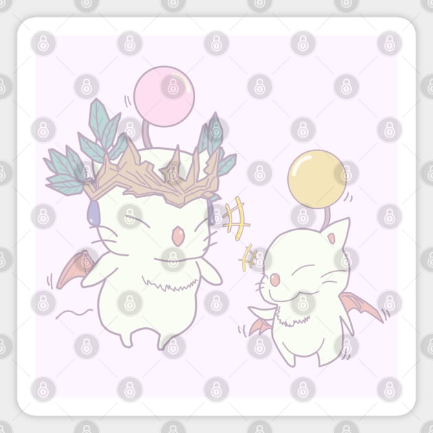 Chatty Moogles FFXIV Sticker by AshnoAlice